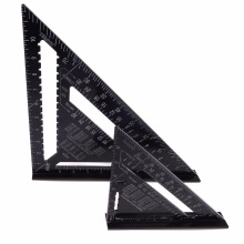 P 7寸12寸公制英制 铝型材黑色氧化三角板 90度45度三角尺 直角尺